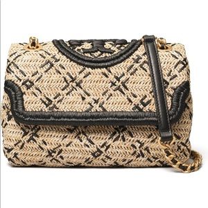 Tory Burch🌼NEW🌼Fleming straw small convertible